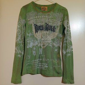 vintage Skinny Minnie burn-out shirt, women/junior small